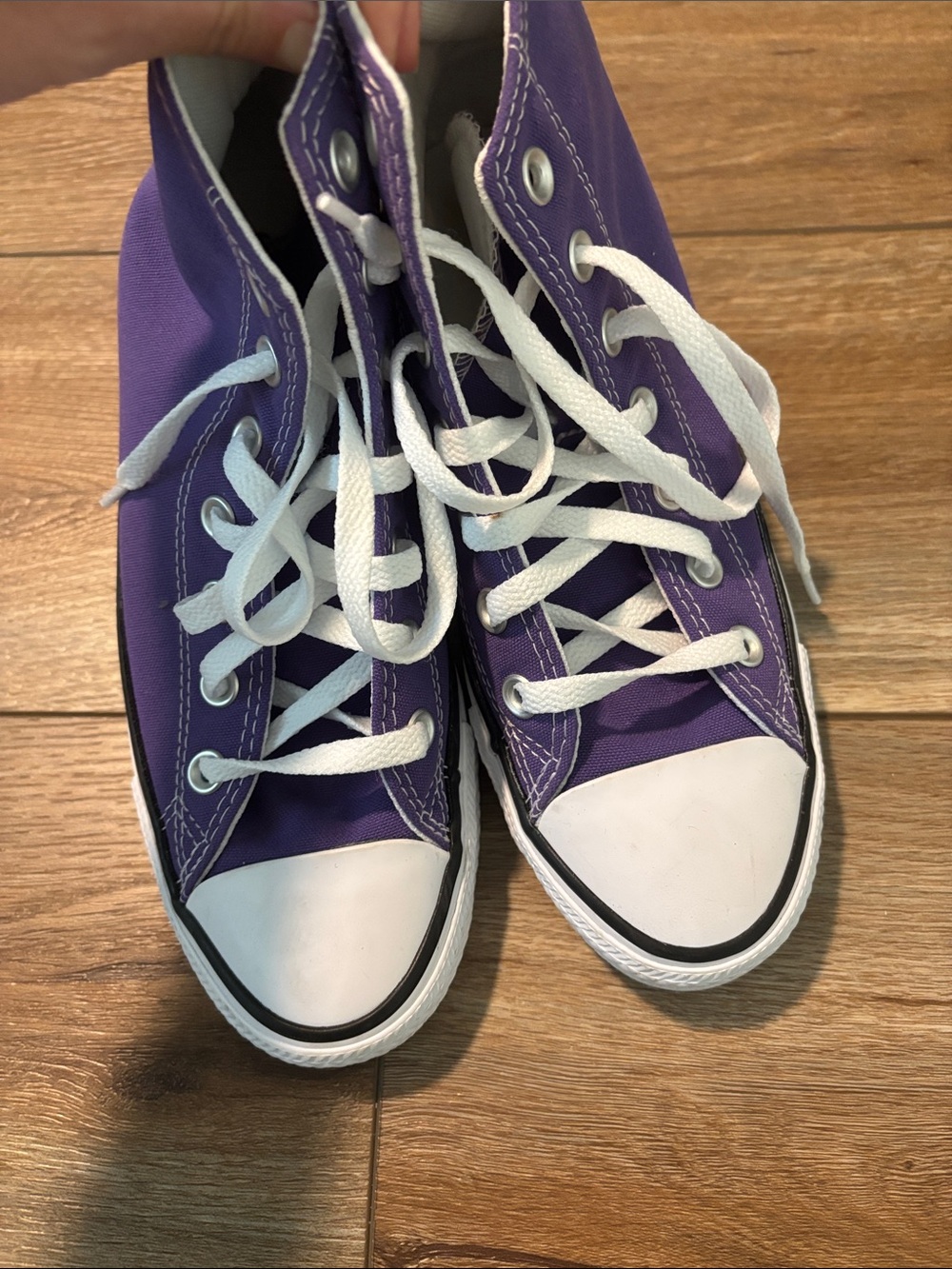 Purple High Top Converse NWOT - Picture 3 of 5